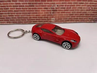 KEYCHAIN For ASTON MARTIN ONE 77 RED 177 SPORT CAR AUTO KEYS RING FOB LANYARD • $19.95