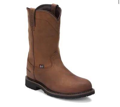 Justin Men's Drywall Pull On Waterproof Steel Toe Work Boots SE4961 • $174.99
