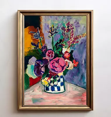 Flowers Botanical Modern Painting Colorful Abstract Print Henri Matisse • $9.95