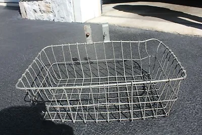 Antique Vintage Wald Metal WIRE BICYCLE BASKET • $30