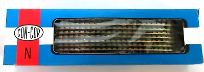 N SCALE CON-COR 9011 CURVE TRACK 15mm(12 3/8 ) 12pcs NEW IN BOX • $12.95