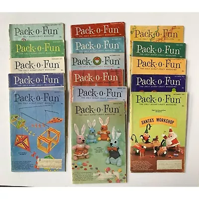 Vintage Pack O Fun Magazines Lot Of 16 • $49.95