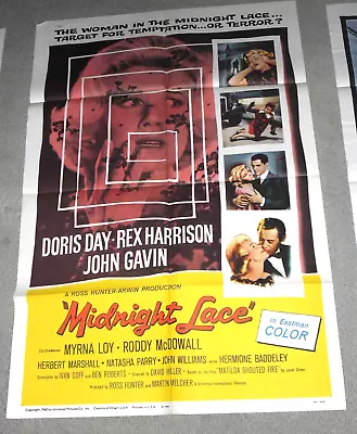 Midnight Lace Original 1sh Movie Poster • $55.99