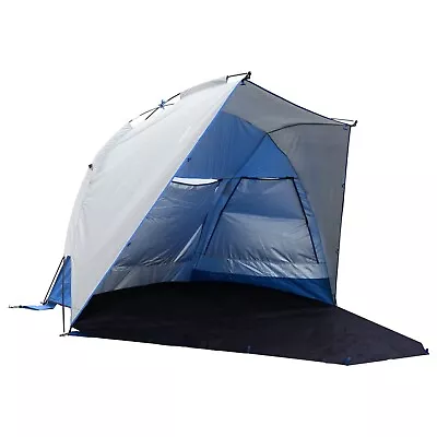 3-4 Person Portable Sun Shelter Beach Tent Waterproof Windproof Sun Shade • $23.79