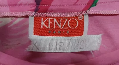 $39.95 • Buy  KENZO Paris PINK Cotton Jersey Bodycon Dress. Vintage 80s/90s RARE! XS