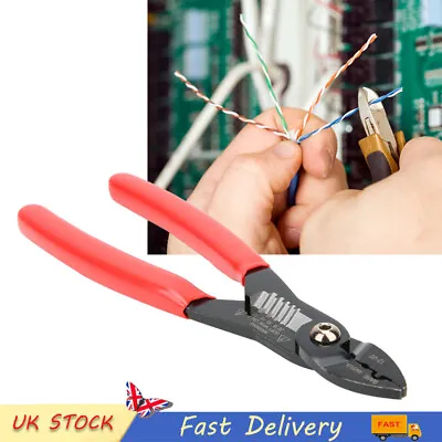 7in Crimping Pliers Wire Stripper Electrical Cable Stripping Hand Tool UK • £10.29
