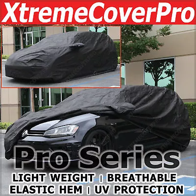 2022 2023 2024 Volkswagen Golf R BREATHABLE CAR COVER W/MIRROR POCKET -BLACK • $49.99