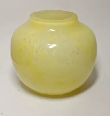 Yellow Lavorazione Arte Murano Vase Made In Italy • $40