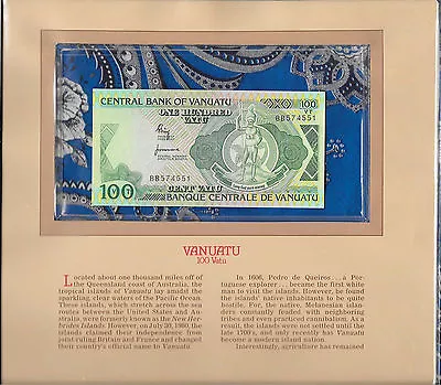 Most Treasured Banknotes Vanuatu 1982 100 Vatu P-1a UNC Prefix BB • $9.89