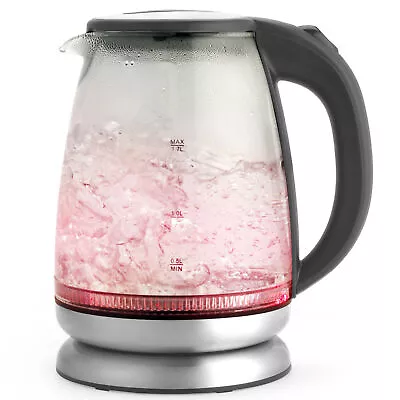 £29.99 • Buy Salter Illuminated Glass Kettle Colour Changing LED 1.7 L 2200 W Stainless Steel