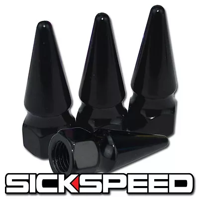 4pc Sickspeed Spiked Bolt For Engine Bay Dress Up Kit M6x1 P2 Black • $9.88