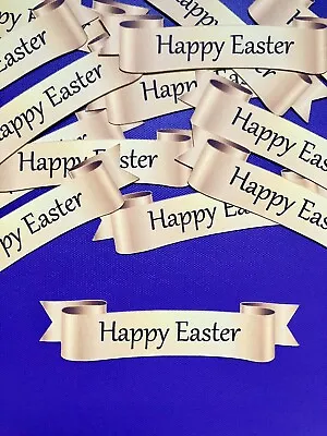 Easter Card Making Banners Sentiments Embellishments Card Toppers - Gold • £3.75
