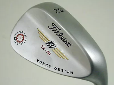 Titleist Vokey Spin Milled Tour Chrome 2009 Gap Wedge 52* 08*  (Steel) Golf Club • $69.99