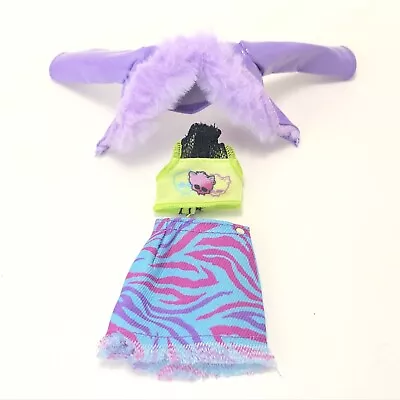 Monster High Clawdeen Wolf Doll Skulltimate Secrets G3 Clothes Purple Coat Skirt • $17.93