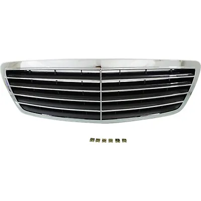 Grille For 2003-2006 Mercedes Benz S430 S500 Chrome Shell W/ Black Insert • $61.03