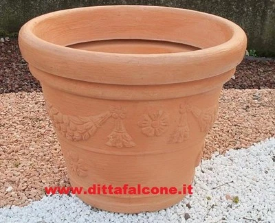 Vaso Rotondo In Resina Bianco Ø60cm - Doppio Bordo, Resistente Alle Intemperie, Per Esterni - Foto 8