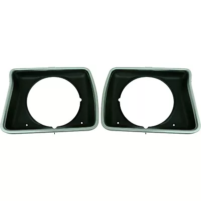 Headlight Door Set For 78-79 Ford F-150 Full-Size Round Lights Black D8TZ13064A • $41.50