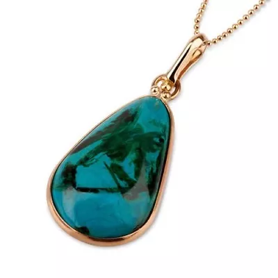Fine Jewelry Eilat Stone Pendant 14k Gold + Gold Chain ! High Quality Jewelry • $640