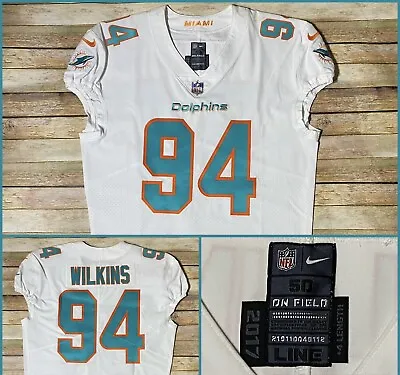 Authentic TEAM ISSUED Miami Dolphins Christian Wilkins 2018 Jersey NFL Nike 50 • $349.99