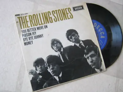  The Rolling Stones  ?1964? Orgnl Vintage Uk 4-track 7  Picture Sleeve Ep • $44.95