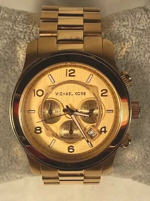 Michael Kors MK8096 Rose Gold Unisex Wrist Watch • $250