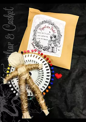 Traditional Handmade Poppet + Pins Spell Kit Witchcraft Wicca Ritual Altar Pagan • £9.99