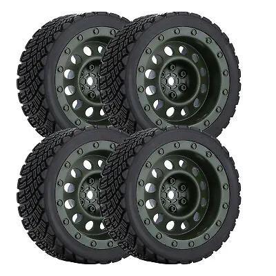 4Pack Off-Road RC Crawler Wheel Tires Rim Repalcement For Rally 1/10 RC Car • £16.18