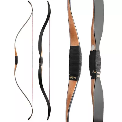 56'' Traditional Recurve Bow 15-50lbs Longbow Horsebow Wooden Archery Hunting • $172.81