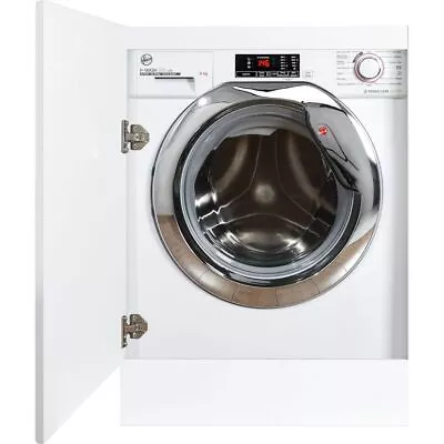 Hoover HBWS49D1ACE 9Kg Washing Machine Integrated White / Chrome 1400 RPM C • £449