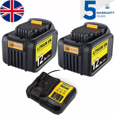 For Dewalt 18v Battery 9Ah 6Ah 5Ah XR DCB184 DCB183 DCB182 DCB090 DCB118 DCB115 • £21.24