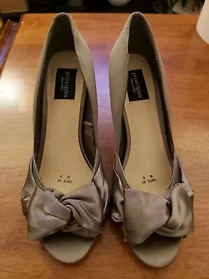 £14.99 • Buy Principles  Peeptoes Ladies Shoes Taupe Colour Size 6 39 Heels