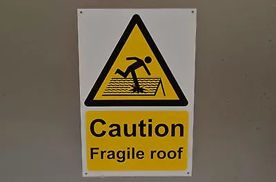 £1.99 • Buy CAUTION FRAGILE ROOF A4 Sign Or Sticker Demolition Building Scaffolding Safety