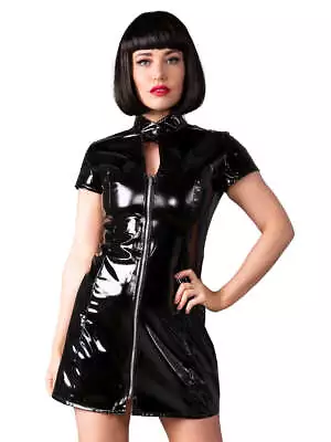 Honour Female Collared PVC Shift Dress • £51.99