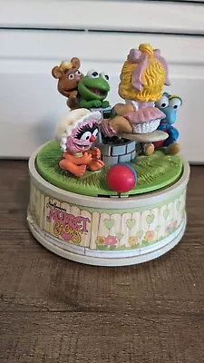 Vintage Muppet Babies Action Musical Muppets Enesco Music Box 1984 Missing Hands • $65