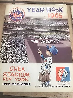 2 1965 New York Mets Yearbooks 1 Early Addition 1 Final So So Condition • $125