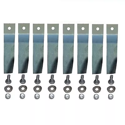 8x Blades & Bolts Fits 32  Cox Lawnboss Orion XL Nova Ride On Mowers MB198ADH • $57.50