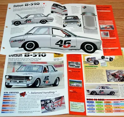 1968 Datsun B510 Spec Info Poster Original Brochure Ad 68 Nissan B 510 Racing • $14.99