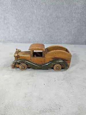 Collectible Vintage Retro Wood Carved Style Wooden Toy Car Model • $294.98