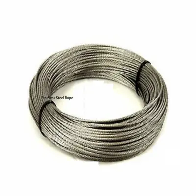 Best Quality Stainless Steel Wire Rope Cable (Plastic Coated 20M) • £5.89