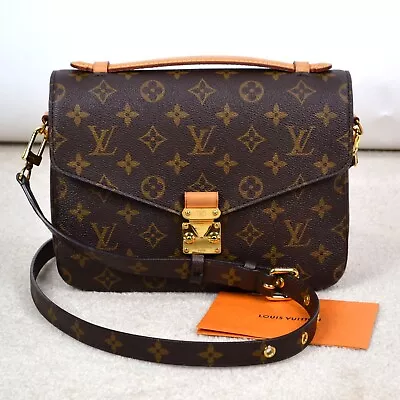 Louis Vuitton Metis Pochette Monogram Leather Shoulder Bag Satchel Handbag Purse • $1779
