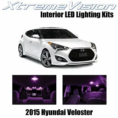 XtremeVision Interior LED For Hyundai Veloster 2015+ (9 PCS) Pink • $9.99