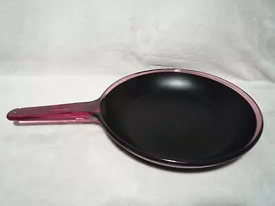 Corning Visions Cranberry Nonstick Teflon 10  Skillet ~ #10 B • $35