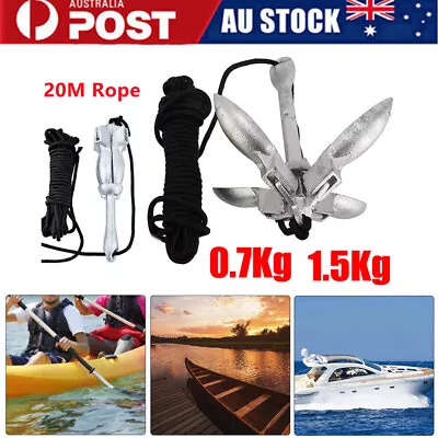  Folding Anchor Fishing Accessories For Kayak Canoe Boat Marine Watercraft Tool • $32.48