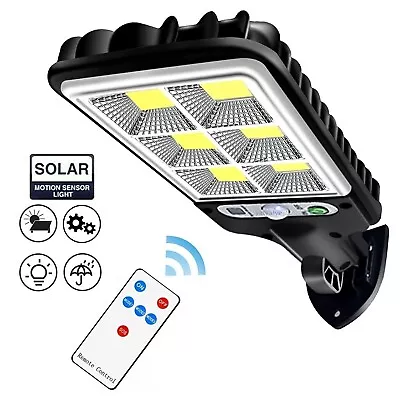 $6.42 • Buy LED Solar Light Motion Sensor 3 Mode Flood Lamp Outdoor Street Wall Yard Garden