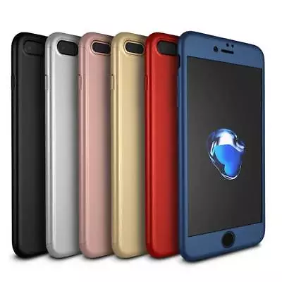 $7.75 • Buy 360 Hybrid Shockproof Case Cover Tempered Glass For Apple IPhone 6 6s 7 Plus 8 X