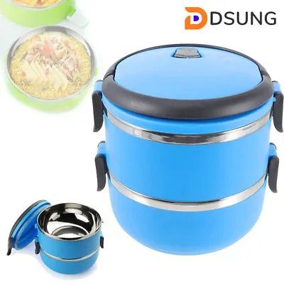 $12.90 • Buy Lunch Box Thermos Food Flask Stainless Steel Insulated Jar Container 1100ml