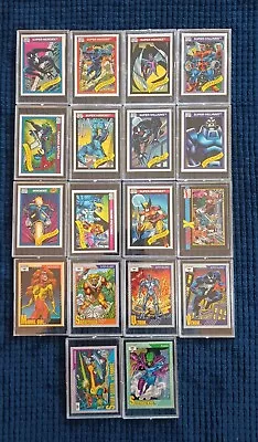 1990-91 Impel Marvel Universe Lot (18)- ToyBiz Promo Wolverine Venom Thanos + • $20