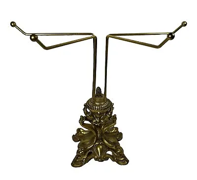 Brass Towel Holder Or Jewelry Necklace Counter Stand Display MCM L&L WMC • $49.99