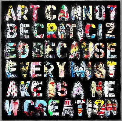 MR BRAINWASH RETROSPECT S/N 2013 SCREEN PRINT ONLY 40 MADE! HUGE 45x45” RARE! • $19995