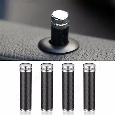 4X Carbon Fiber Car Auto Interior Door Lock Pins Knob Trim For BMW All Series • $8.99